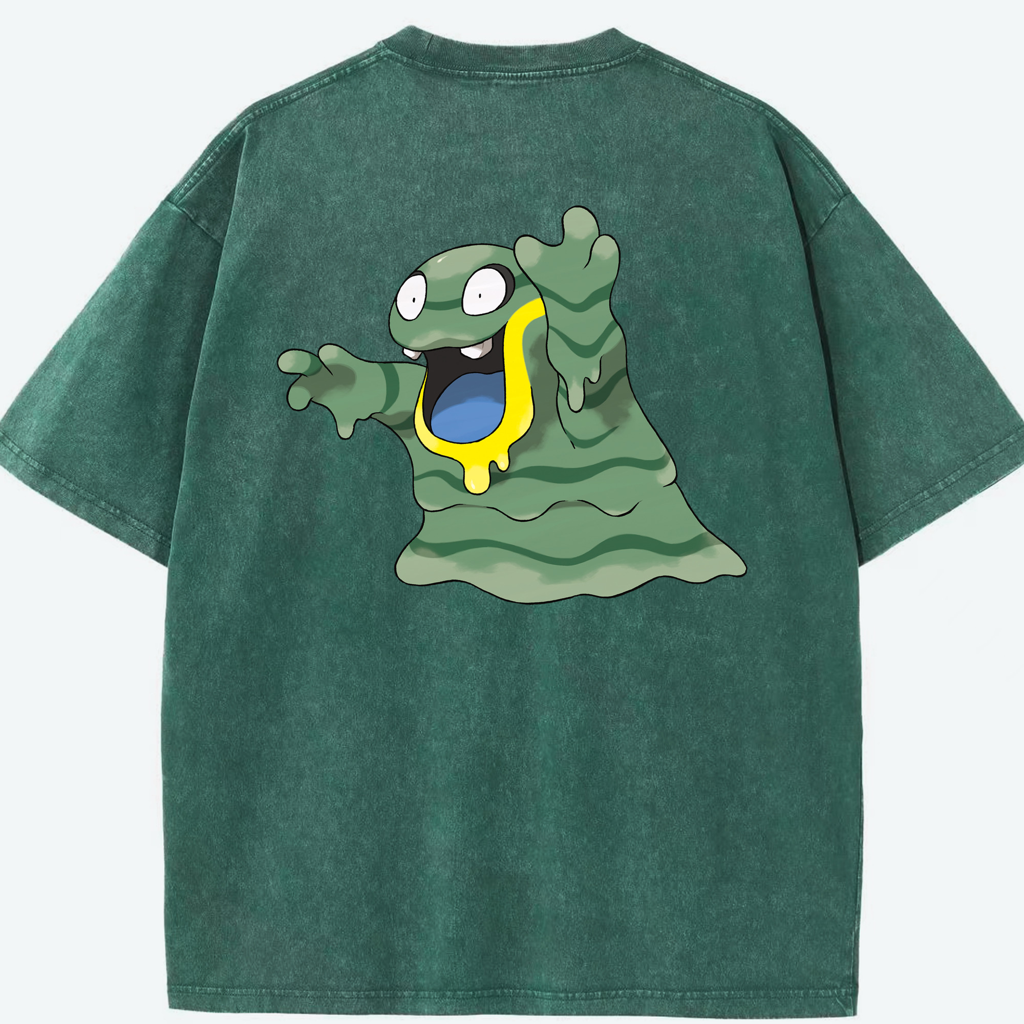 （画像用） ポケットモンスター Pokémon 綿100% ヴィンテージ風 半袖Tシャツ（背面プリント）
